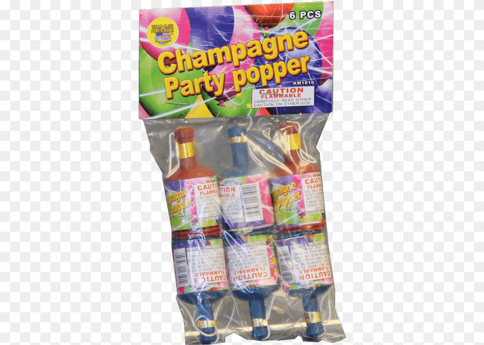 Champagne Party Popper 6 Pack 6 Pack Party Poppers, Bottle Png Image