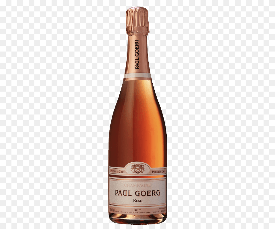 Champagne Paul Goerg Rose, Bottle, Alcohol, Beverage, Food Free Png