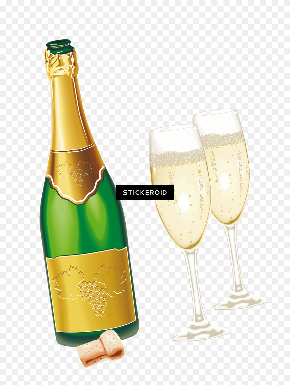 Champagne Popping Open Wine Bottle, Glass, Liquor, Alcohol, Beverage Free Png Download