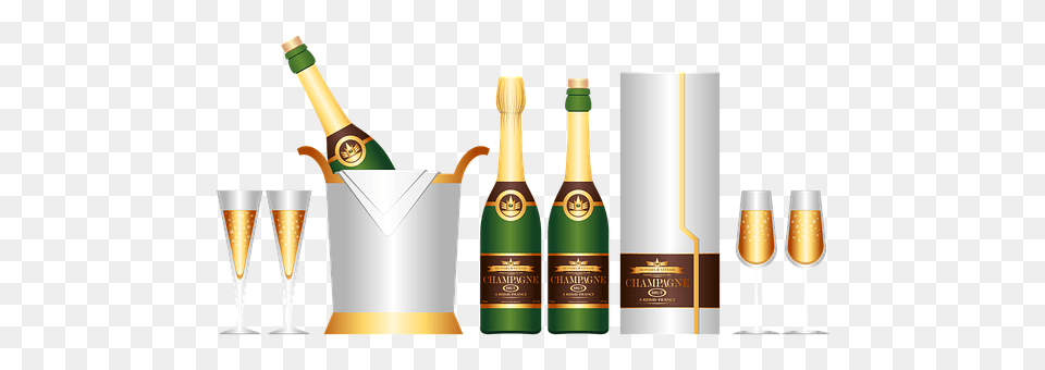 Champagne Set Alcohol, Beer, Beverage, Glass Free Png
