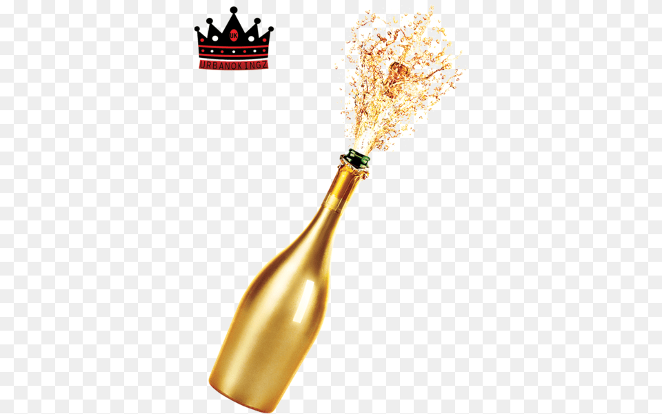 Champagne Splash Image Gold Champagne Bottle, Alcohol, Beer, Beverage, Smoke Pipe Free Transparent Png