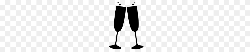 Champagne Toast Icons Noun Project, Gray Free Png Download