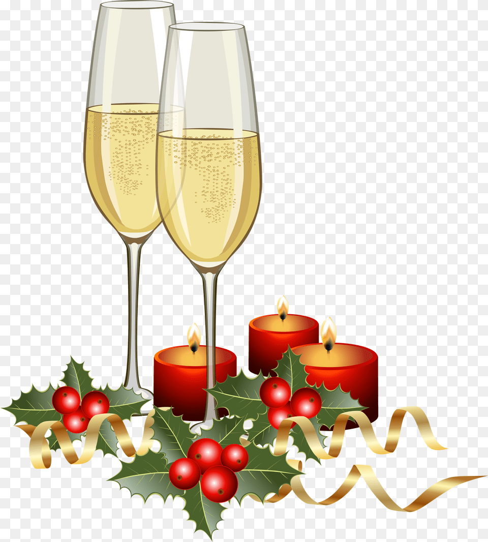 Champagne Transparent Christmas Christmas Champagne Clipart, Alcohol, Beverage, Glass, Liquor Png