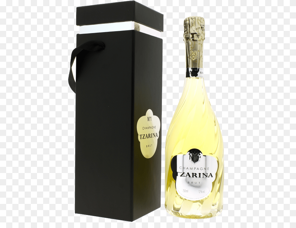 Champagne Tzarina Casket Magnum Tsarine Glass Bottle, Mailbox, Alcohol, Beverage, Cosmetics Png Image