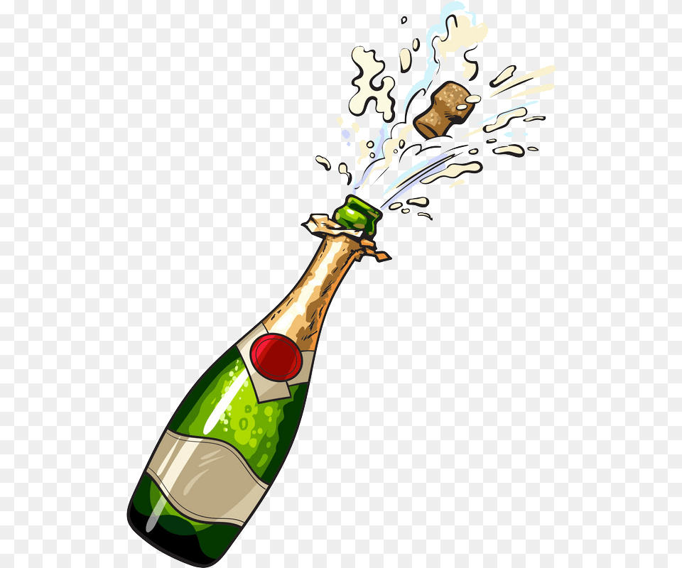 Champagnepopparty Freetoedit, Bottle, Alcohol, Wine, Liquor Png Image