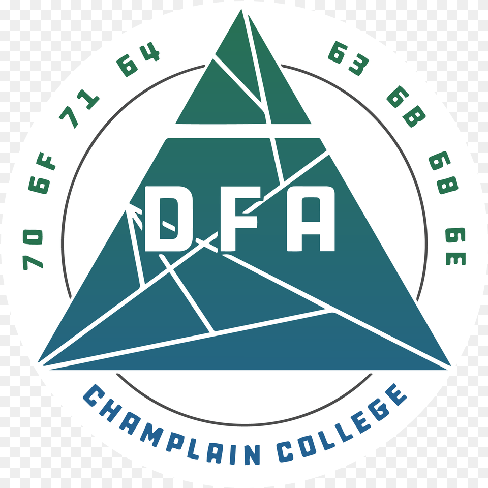 Champdfa Logo Champlain College Dfa, Triangle, Disk Png Image