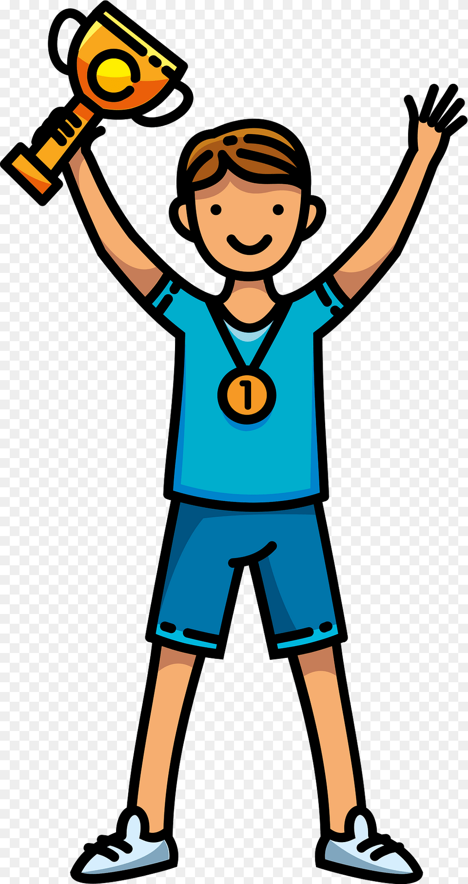 Champion Clipart, Boy, Child, Male, Person Png Image