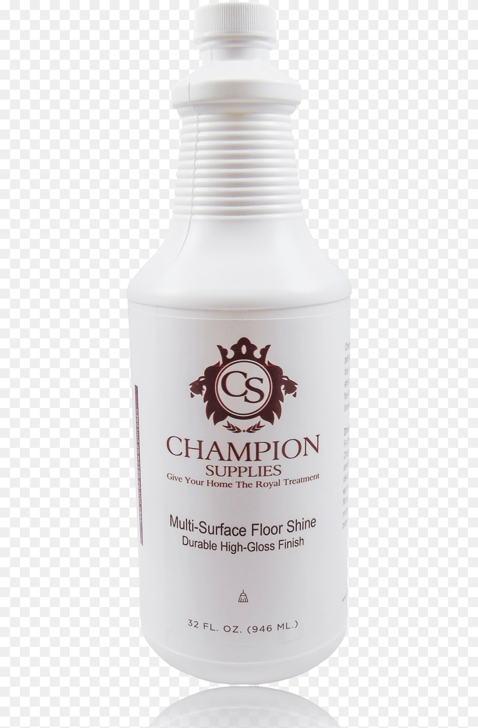 Champion Multi Surface Floor Shine Glass Bottle, Aftershave, Shaker, Lotion Png Image