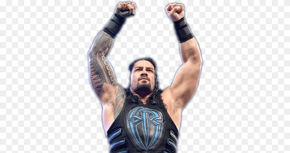 Champion Roman Reigns Barechested, Tattoo, Skin, Person, Man Png Image