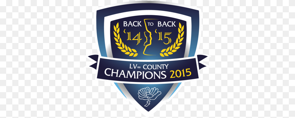 Champions 2015 Car Sticker Yorkshire County Cricket Club Yearbook 2016 Book, Badge, Logo, Symbol, Emblem Png Image