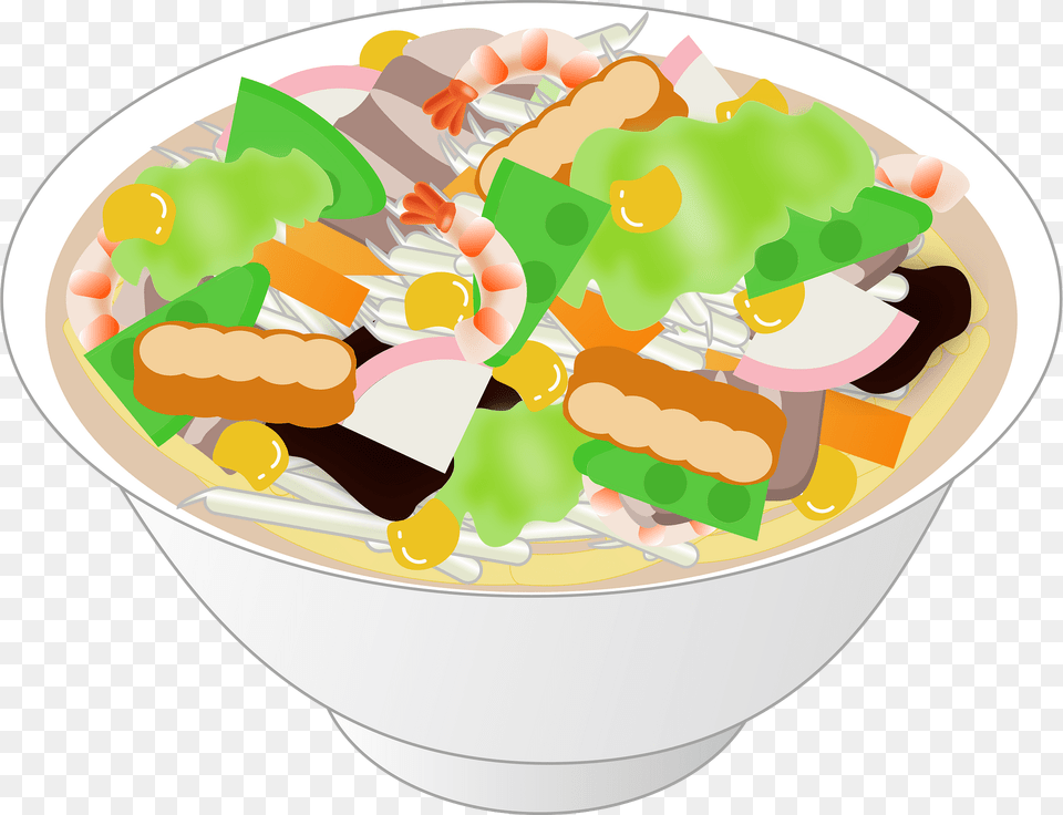 Champon Chanpon Food Clipart, Cream, Dessert, Ice Cream, Bowl Png