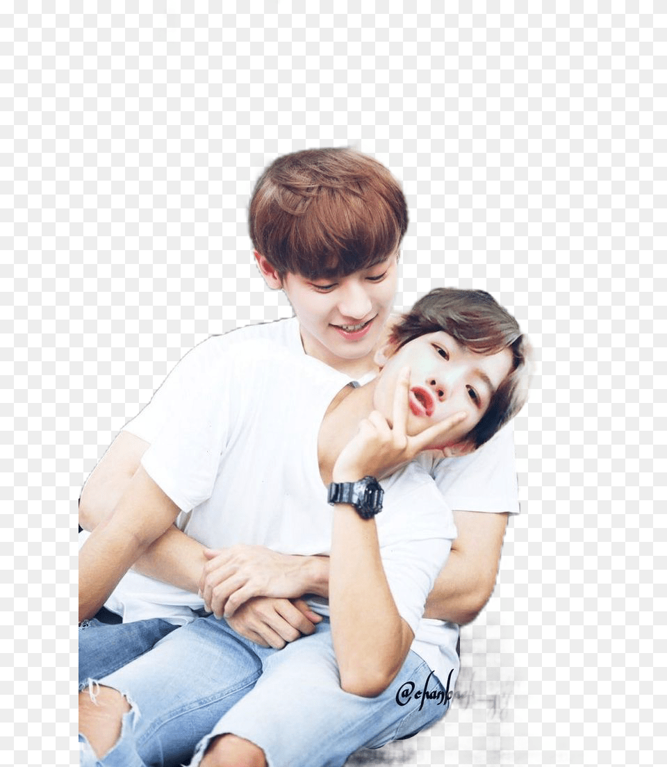 Chanbaek Edit, Photography, Person, Pants, Portrait Png