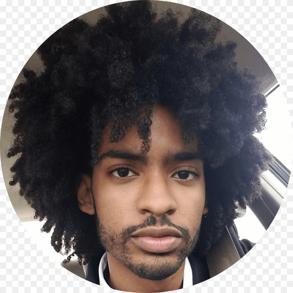 Chance Barrett Afro, Head, Man, Male, Photography Png Image