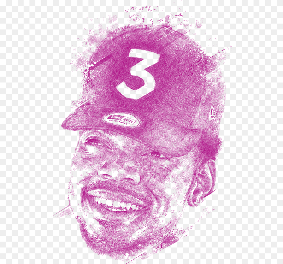 Chance The Rapper, Purple, Clothing, Hat, Adult Free Png