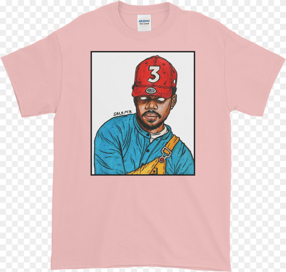 Chance The Rapper Tee Shirt, T-shirt, Clothing, Person, Man Free Png