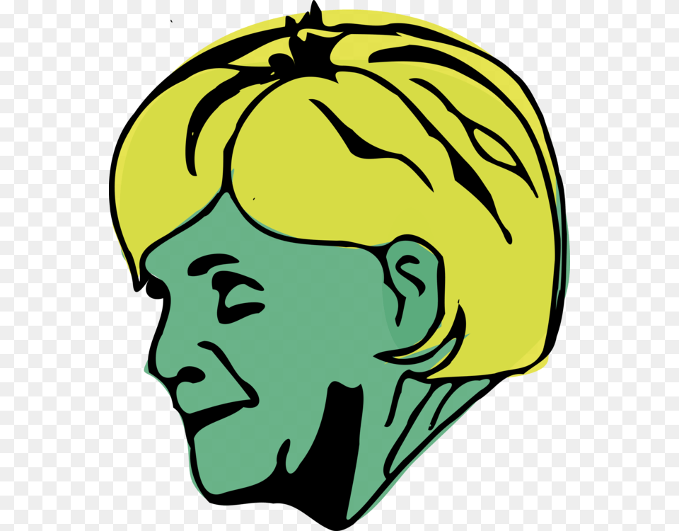 Chancellor Of Germany Portrait Line Art, Clothing, Hardhat, Helmet, Crash Helmet Free Png Download