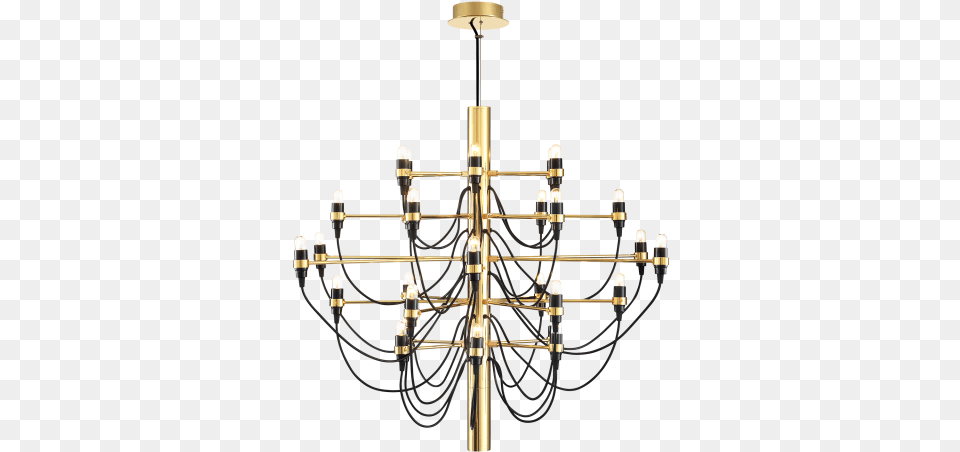 Chandelier 2097 3050 Bulbs Gino Sarfatti Gino Sarfatti, Lamp Png Image