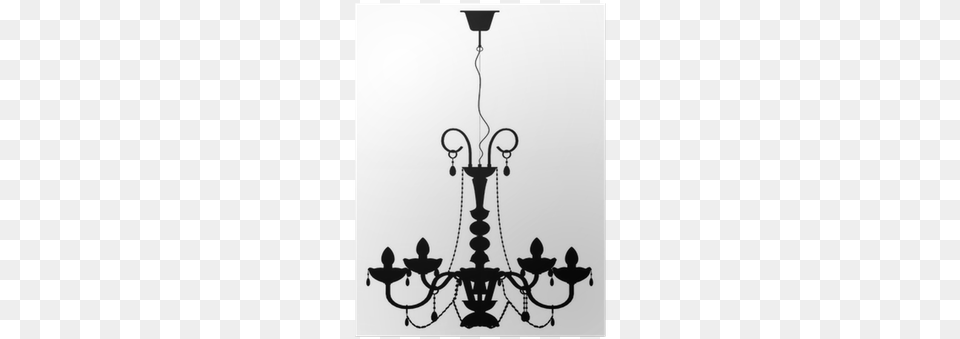 Chandelier Lamp Outline Vector Silhouette Poster Photography Png