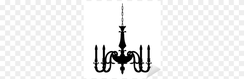 Chandelier Lamp Outline Vector Silhouette Sticker Chandelier Free Transparent Png