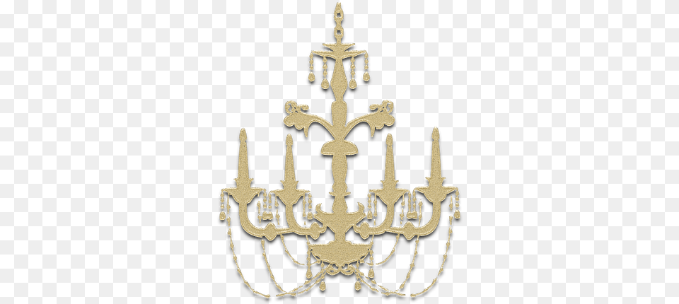 Chandelier Ornament Decor Image On Pixabay Gold Chandelier, Lamp, Cross, Symbol Free Transparent Png