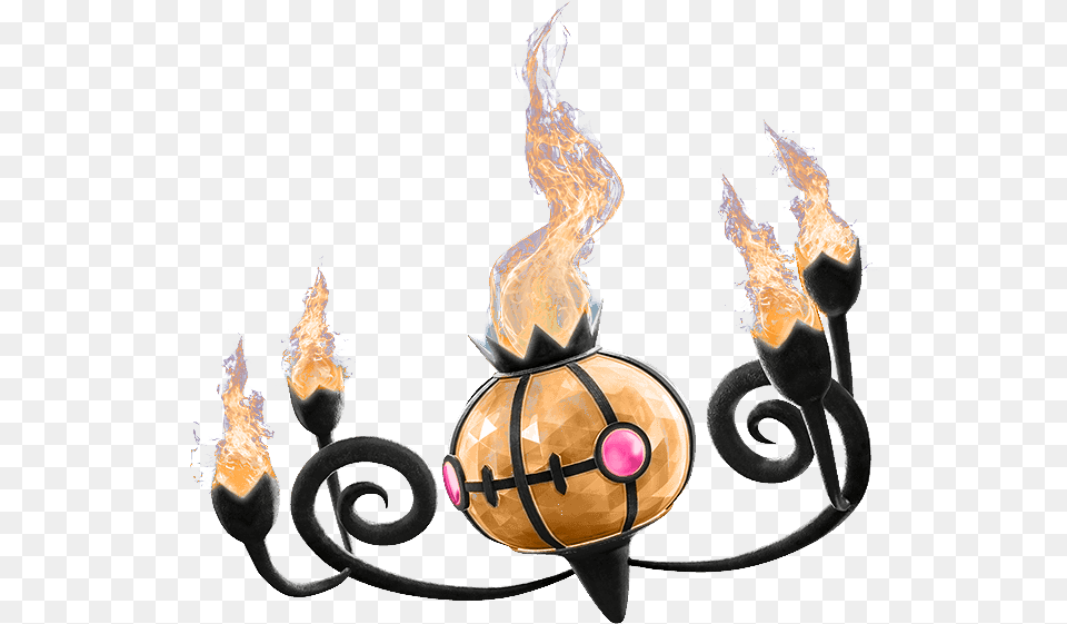 Chandelure Pokken Tournament Pokemon Tournament Dx Chandelure, Fire, Flame, Chandelier, Lamp Png