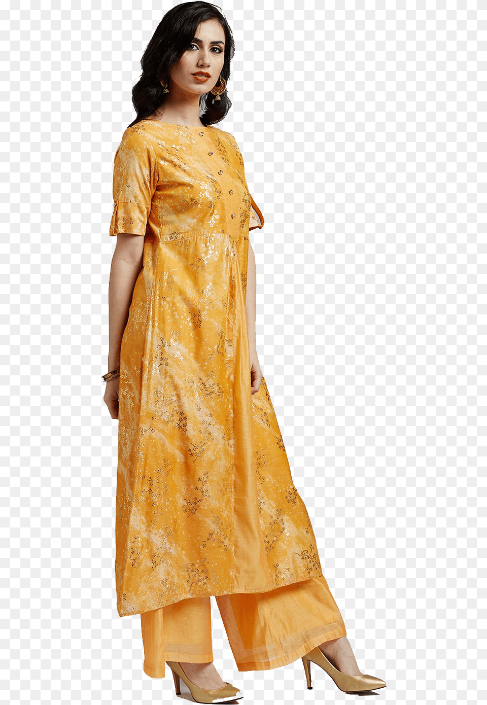 Chanderi Kurti Background Ladies Model Top, Adult, Person, Woman, Female Free Transparent Png