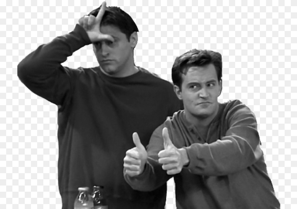 Chandler And Joey Sticker, Body Part, Finger, Hand, Person Png Image