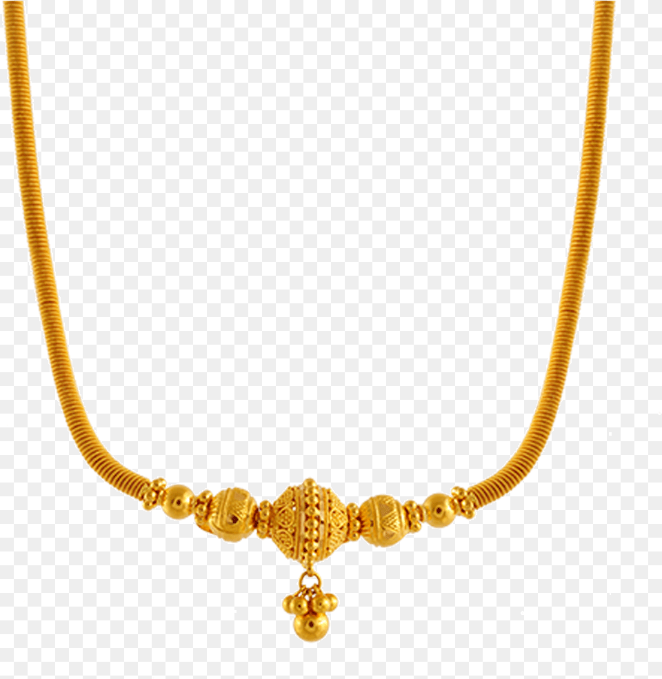 Chandra Jewellers 22k Yellow Gold Neckless Pc Chandra Jewellers Designs With Price, Accessories, Jewelry, Necklace Free Png