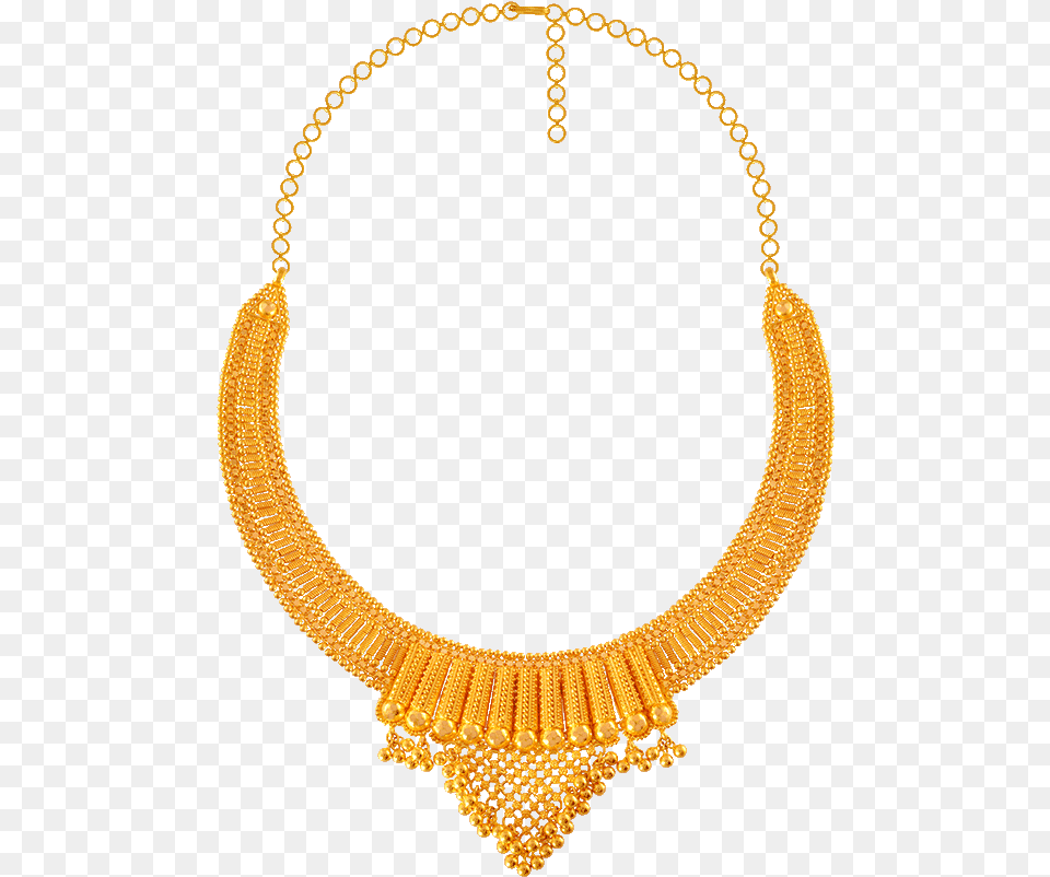 Chandra Jewellers 22kt Yellow Gold Necklace For Women Gold Necklace Kalyan Jewellers, Accessories, Jewelry Png Image