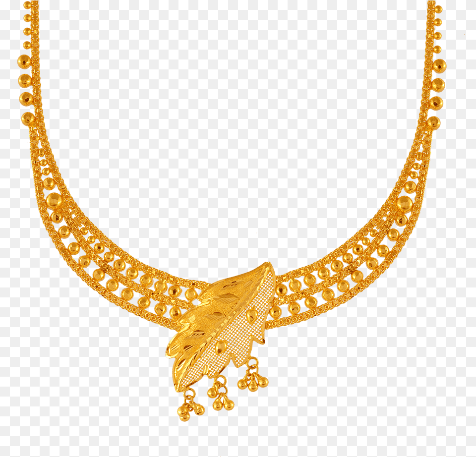 Chandra Jewellers 22kt Yellow Gold Necklace For Women Kolco Abs Saf Skrs, Accessories, Jewelry, Diamond, Gemstone Free Transparent Png
