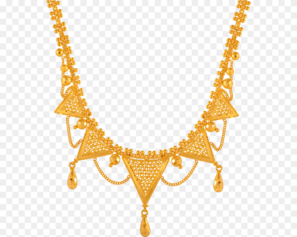 Chandra Jewellers 22kt Yellow Gold Necklace For Women Price Senco Gold Necklace, Accessories, Jewelry, Diamond, Gemstone Png
