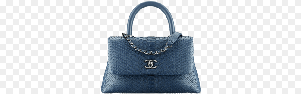 Chanel Blue Python Mini Coco Handle Bag Coco Mini Top Handle Bag Chanel, Accessories, Handbag, Purse Png