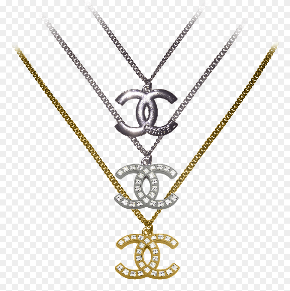 Chanel Cc Pendant Chain Chanel Cc Pendant, Accessories, Diamond, Gemstone, Jewelry Free Png