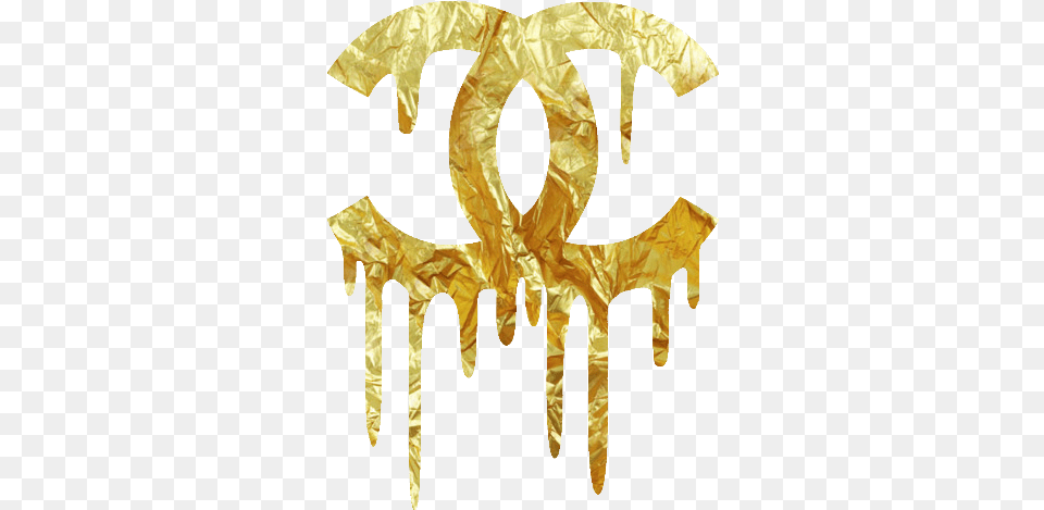 Chanel Dripping Gold Logomore Pins Like This Gold Chanel Logo, Accessories, Jewelry, Aluminium, Crown Free Png