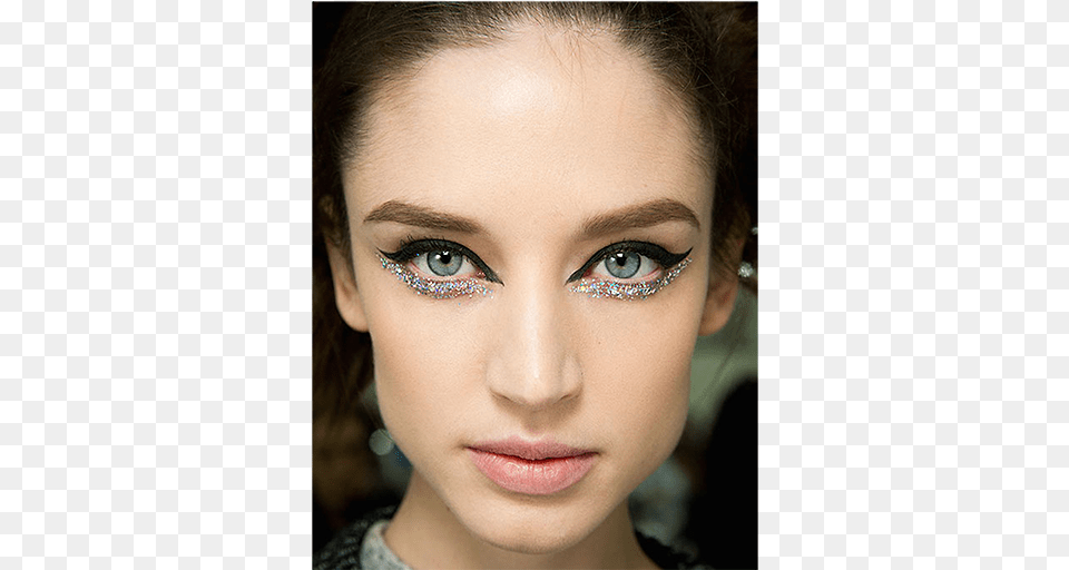 Chanel Glitter Eye Makeup, Face, Head, Person, Adult Png