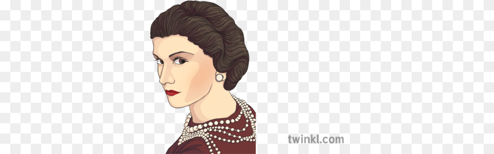 Chanel Illustration Twinkl Illustration, Accessories, Person, Necklace, Jewelry Free Transparent Png