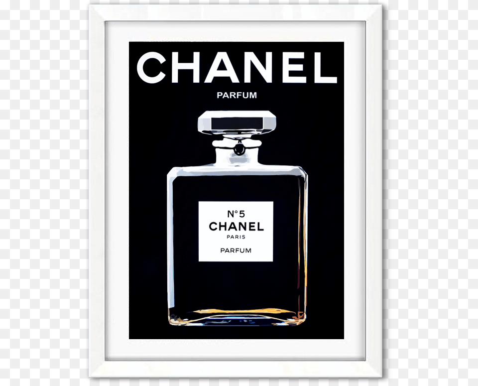 Chanel On Black Perfume, Bottle, Cosmetics, Aftershave Png Image