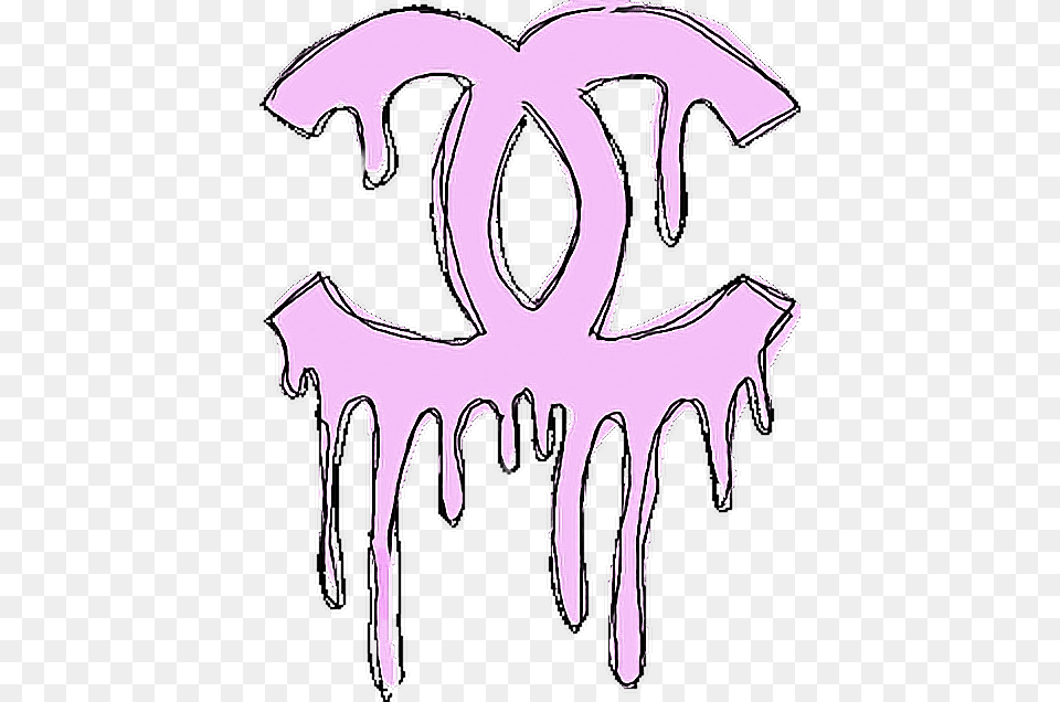 Chanel Pink Tumblr, Ice, Emblem, Symbol, Logo Free Png