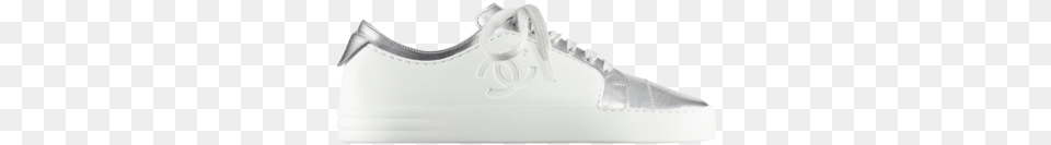Chanel Silverwhite Iridescent Goatskin Sneakers Sneakers, Clothing, Footwear, Shoe, Sneaker Free Png