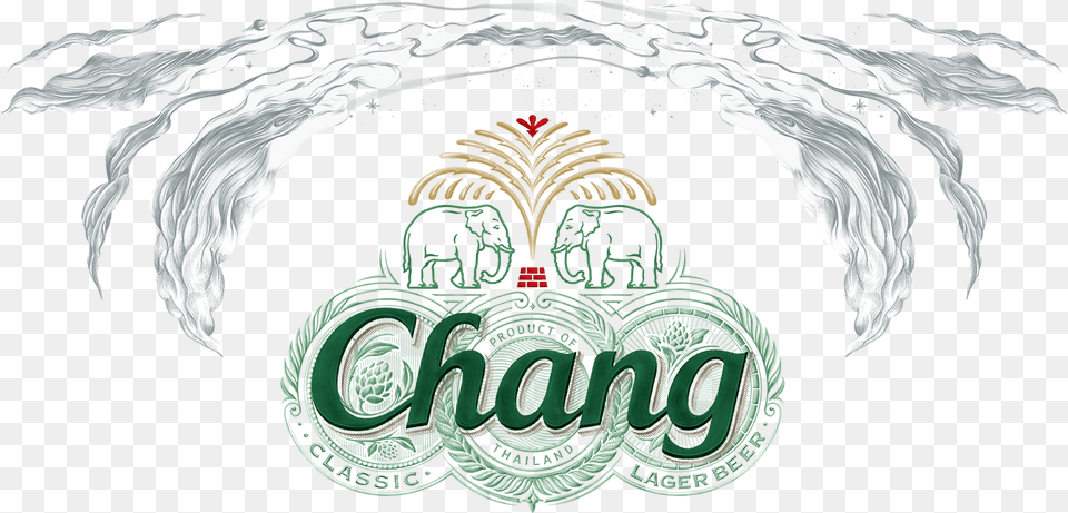Chang Beer Logo, Emblem, Symbol, Person Png
