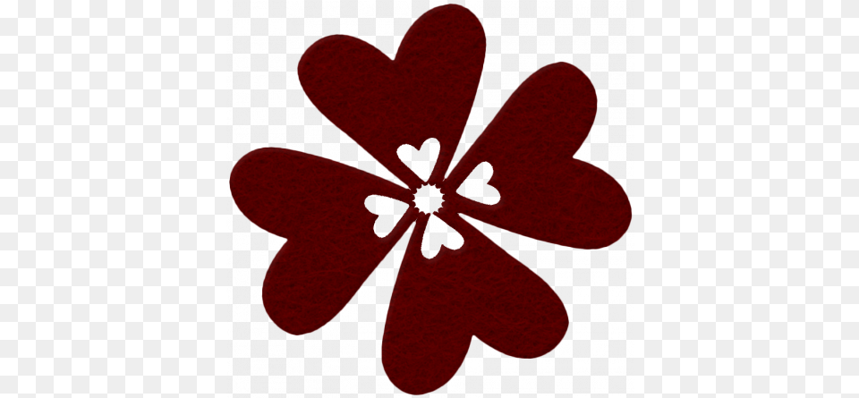 Change Felt Flower Red Hearts Graphic By Marisa Lerin Lovely, Geranium, Petal, Plant, Anther Free Png