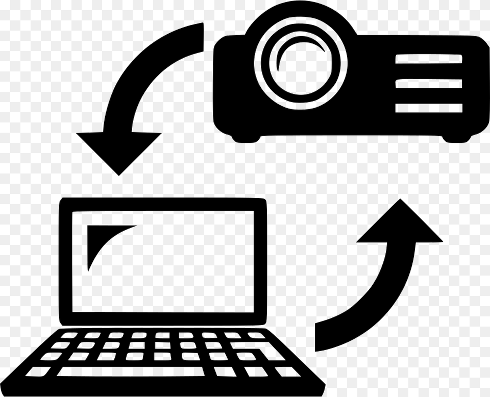 Change Laptop To Presentation Desktop Computer Icon, Electronics, Pc Free Transparent Png