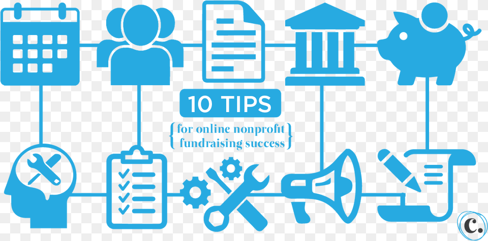 Change Starts Here 10 Tips For Online Nonprofit Fundraising Icons, Bulldozer, Machine Free Png