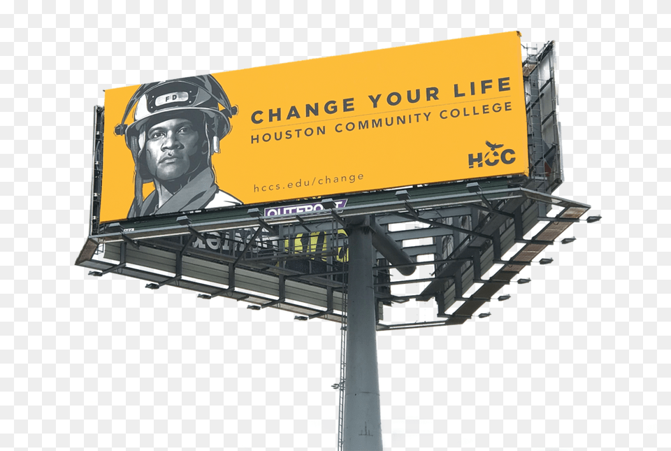 Changeyourlife Billboard 2 Portable Network Graphics, Advertisement, Adult, Male, Man Free Transparent Png