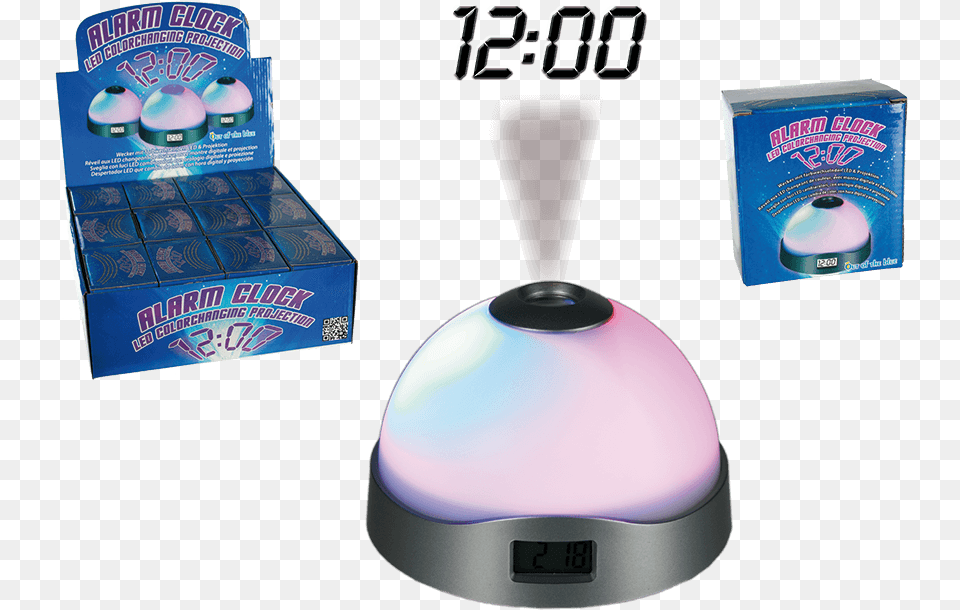 Changing Colour Alarm Clock Digital Time Projector, Electronics, Screen, Disk Free Transparent Png