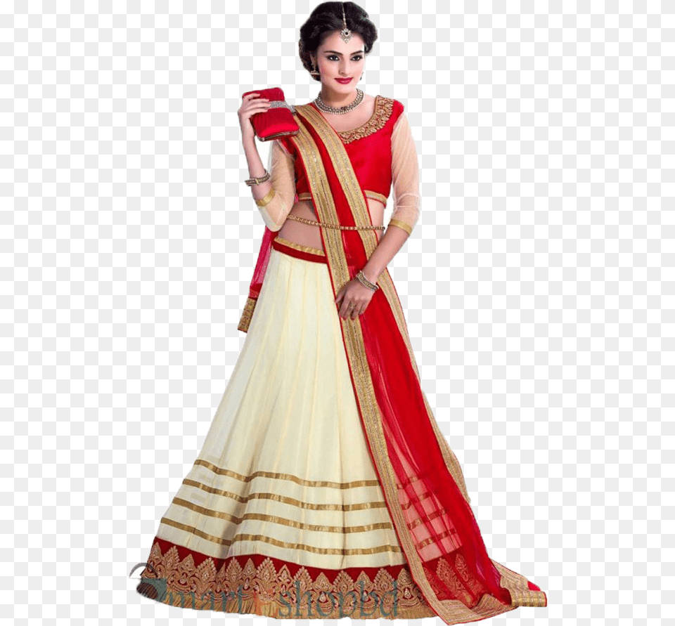 Chaniya Choli Dress, Silk, Clothing, Formal Wear, Wedding Gown Png