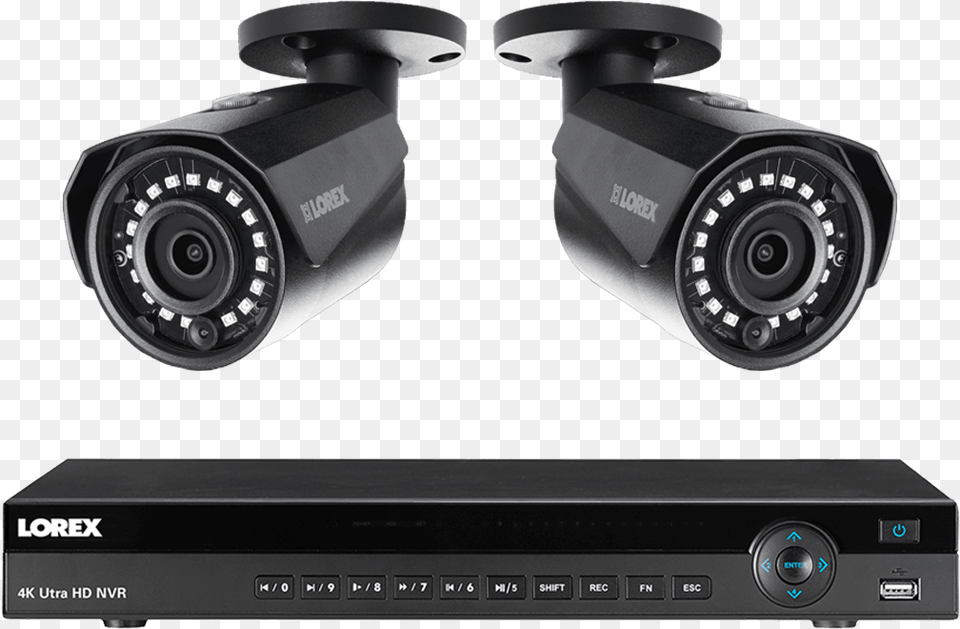 Channel 2k Resolution Ip Camera System With 2 Color Lorex 2k Hd Ip Security Camera System, Electronics, Video Camera Png Image