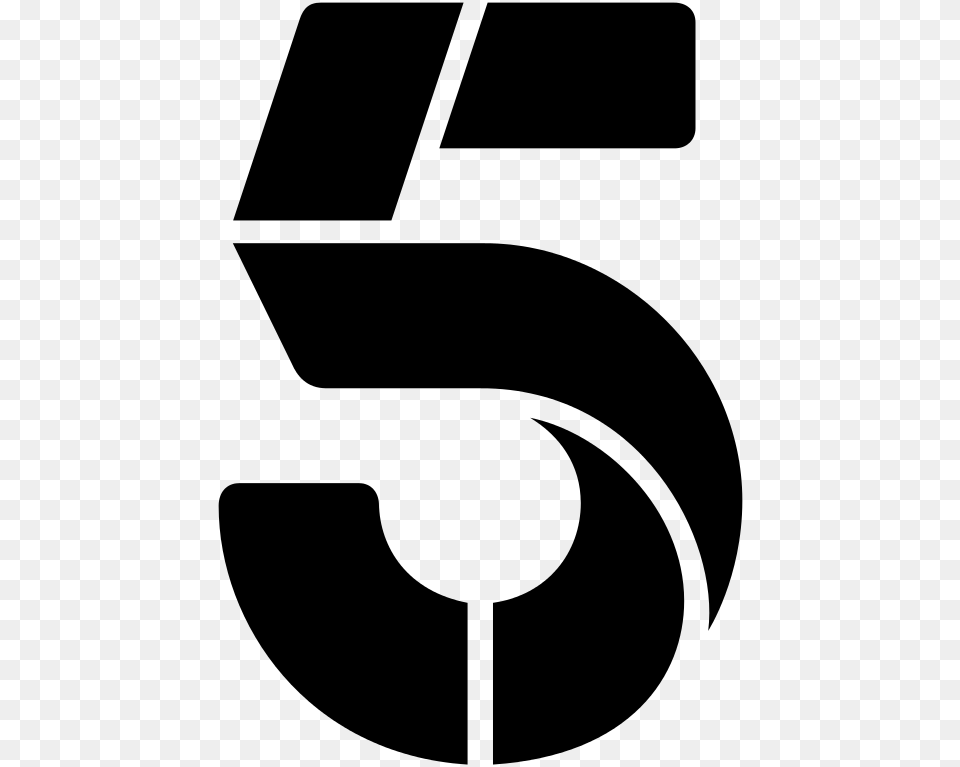 Channel 5 Channel 5 Logo 2018, Gray Png Image