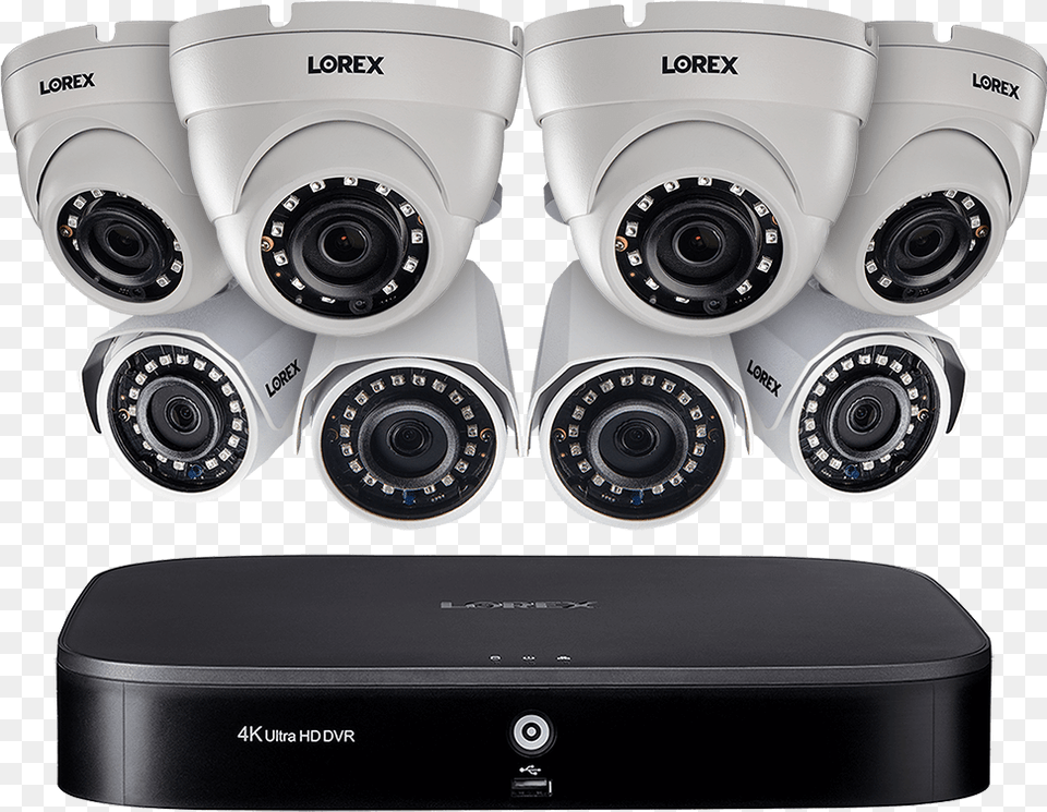 Channel Security System With Eight 1080p Hd Outdoor Ip Camera Installation Service, Electronics, Machine, Wheel Free Png