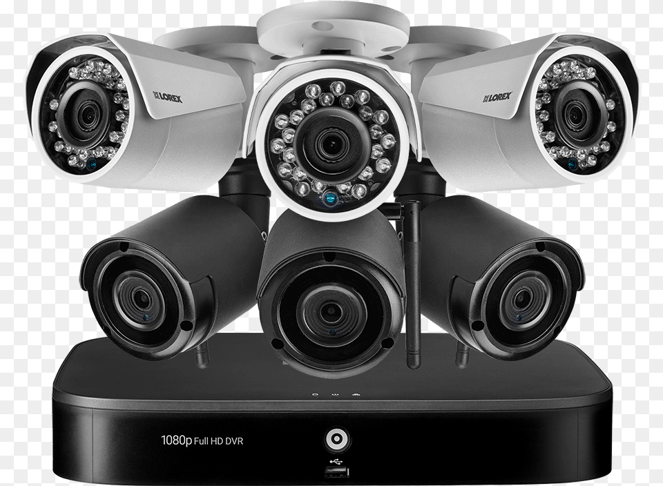 Channel System With 3 Wireless And 3 Hd 1080p Resolution Cameras De Surveillance, Camera, Electronics, Video Camera, Webcam Png Image